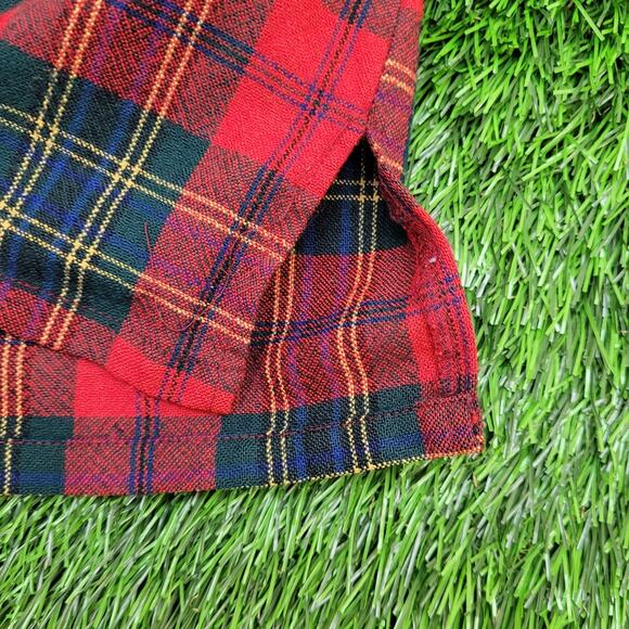 Adams-Row Country Wool Plaid Button Shirt Medium 21x28 Baggy Flannel - Picture 15 of 15